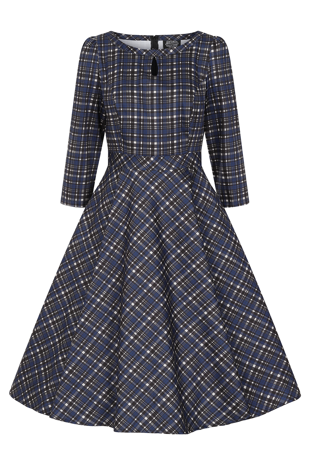 Anna Check Swing Dress in Extended Sizing